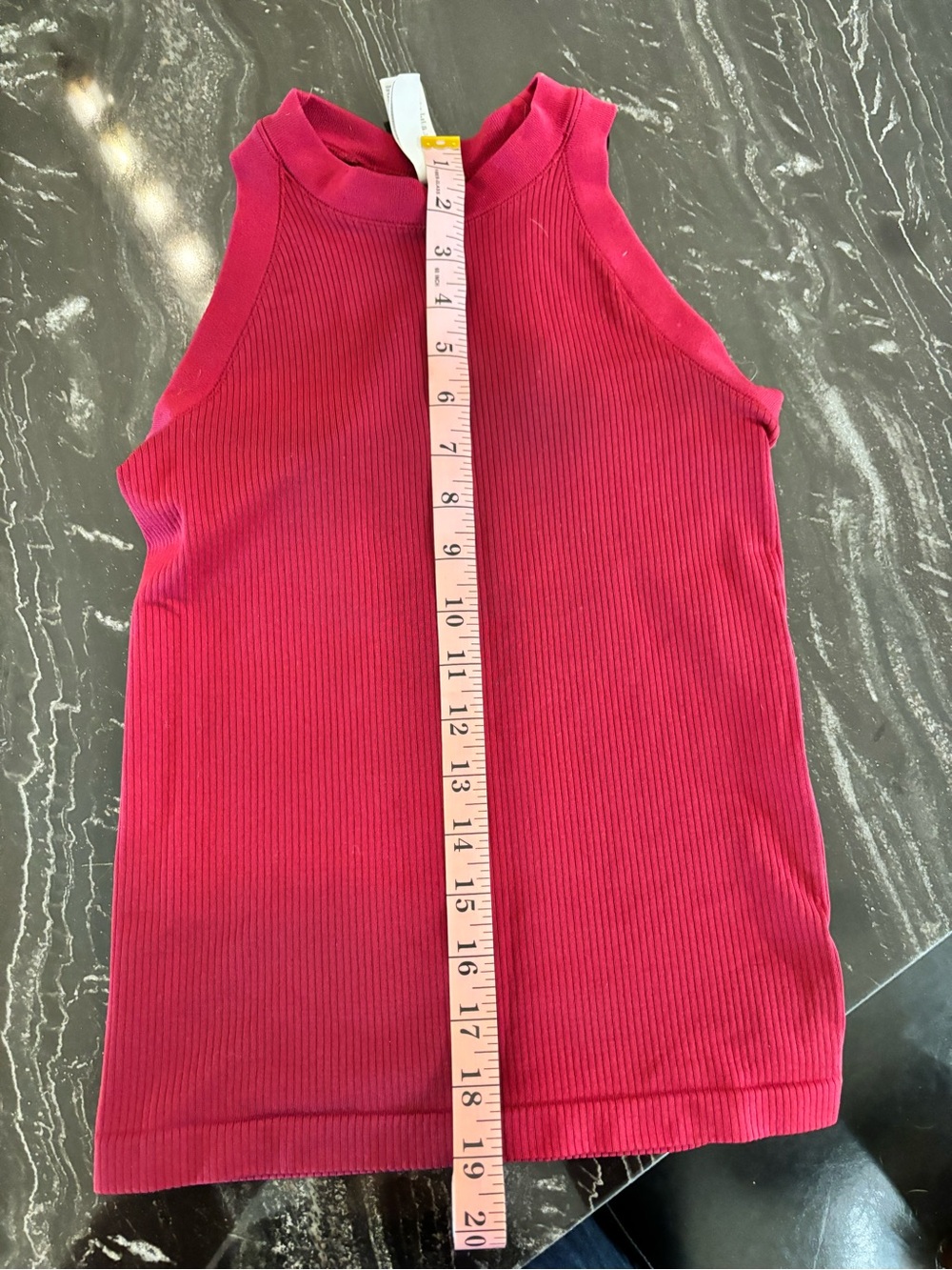 Athleta Girls Ribbed Tank Top - Raspberry Red